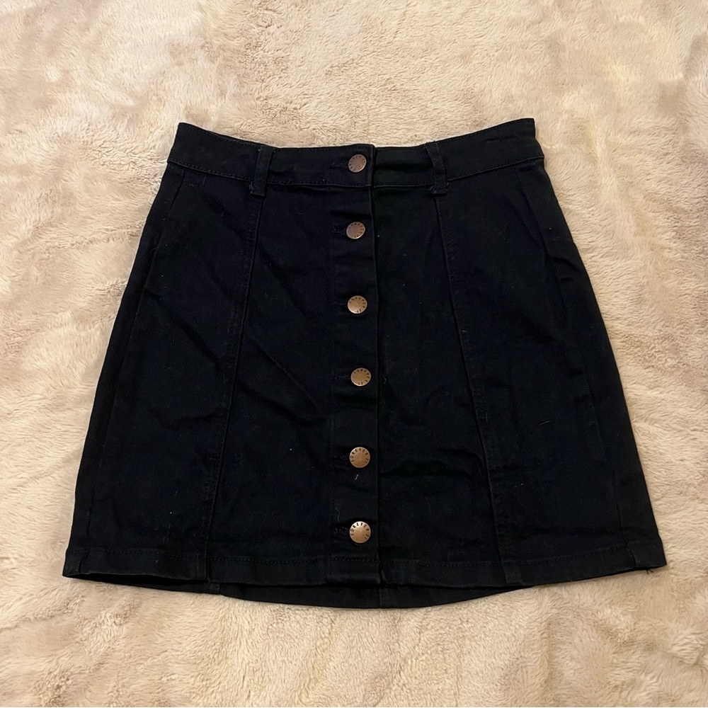 Navy Mini Skirt